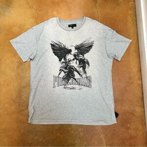 PURPLE BRAND FIGHT T-SHIRT - GREY XL